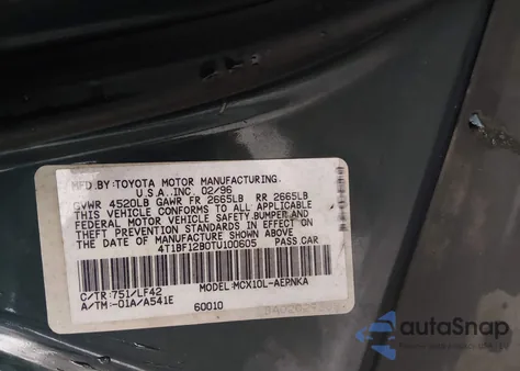 1996 Toyota Avalon Xl/Xls из США, поврежденный, VIN 4T1BF12B0TU100605